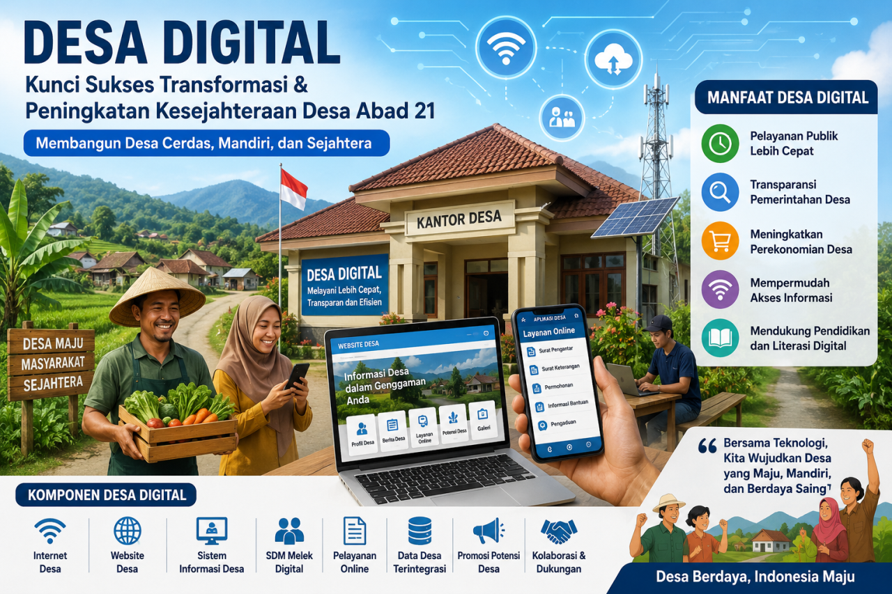 Desa Digital: Kunci Sukses Transformasi & Peningkatan Kesejahteraan Desa Abad 21